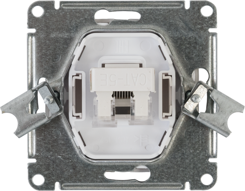 Розетка компьютерная встраиваемая Systeme Electric W59 Deco RJ45 UTP cat 5e цвет платина - фото 4