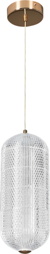 Светильник подвесной светодиодный Escada Moonstone 610/S 3 м² нейтральный белый свет цвет золото - фото 2