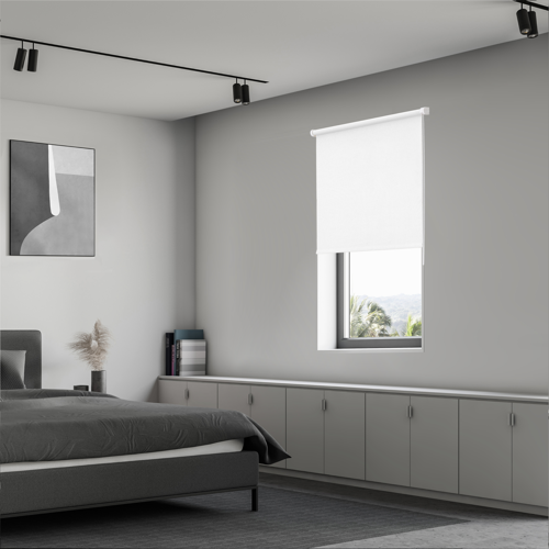 Штора рулонная блэкаут KREAFORTA Karelia 40x160 см белая - фото 8