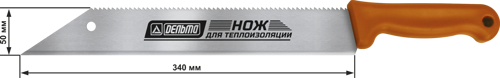 Нож строительный Дельта сталь трапециевидное лезвие 340 мм - фото 2