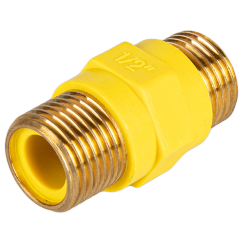 Диэлектрическая вставка для газа 1/2" НР мм пластик