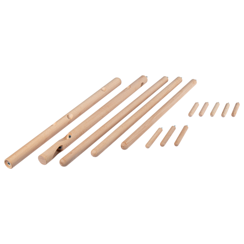 Вешалка напольная Spaceo Naturo Wood 48.5x170x56.9 см дерево цвет бежевый - фото 3