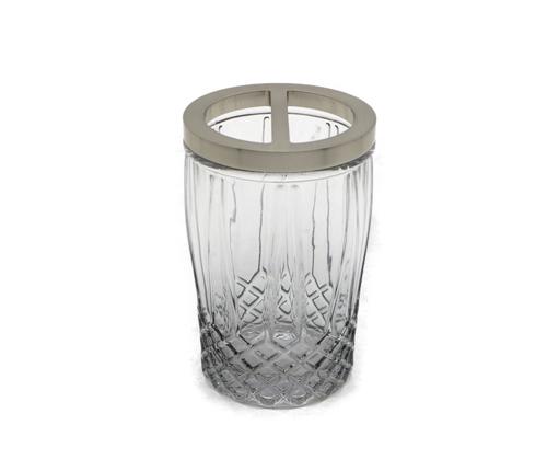 Стакан для зубных щёток Proffi Home Gray Crystal стекло цвет серый