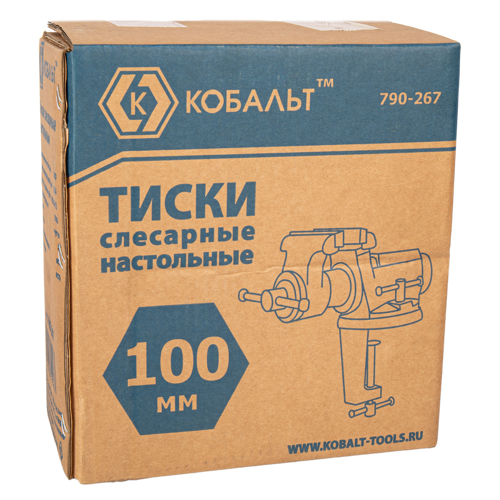 Тиски слесарные настольные Кобальт 790-267 - фото 4