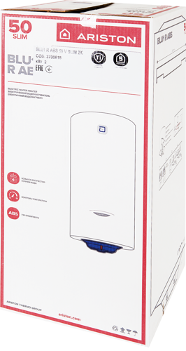 Накопительный водонагреватель электрический 50 л Ariston BLU1 R ABS Slim 3700618 2 кВт эмалированная сталь мокрый ТЭН - фото 7