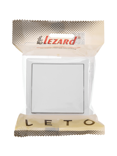 Выключатель накладной Lezard Leto 1 клавиша цвет белый - фото 6