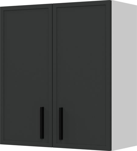 Кухонный шкаф навесной Неро Delinia 60x67.6x29 см МДФ цвет графит - фото 2