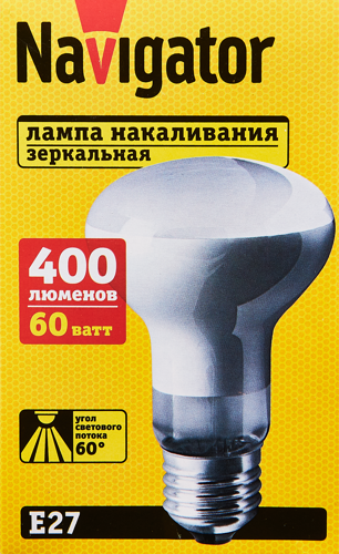 Лампа накаливания Navigator E27 230 В 60 Вт гриб 4000 лм теплый белый свет - фото 4