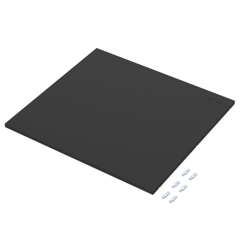 Полка для шкафа Лион 56.4x51.8 см металл цвет черный - фото 6