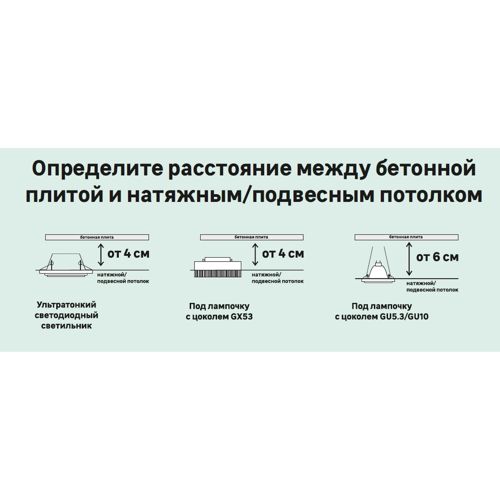 Светильник под лампу GX53 Эра 220 В 13 Вт цвет зеркальный - фото 8