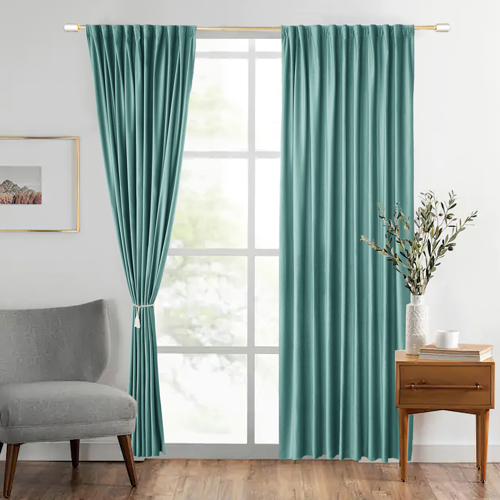 Ткань 1 м/п Velvet 280 см цвет бирюзовый Emerald 2 - фото 3
