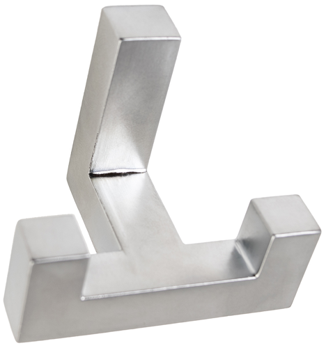 Крючок Г-образный Con 20x42 мм сталь цвет хром матовый