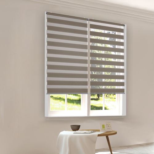 Штора рулонная день-ночь KREAFORTA Novosiberia 70x175 см бежевая - фото 8