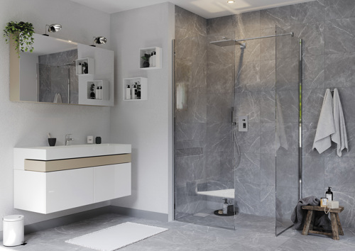 Глазурованный керамогранит KREAFORTA Dina 42x42 см 1.587 м² сатинированный цвет серый - фото 6