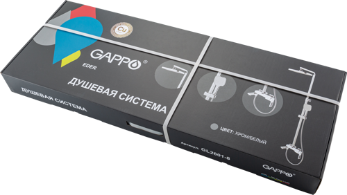 Душевая система Gappo Eder со смесителем 3 режима цвет хром - фото 13