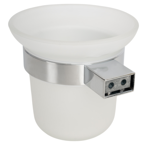 Ёршик для унитаза Vidage Неверка подвесной стекло цвет хром - фото 4