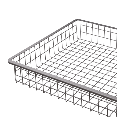 Корзина проволочная Лион 74.2x51.1x8.5 см цвет серый - фото 2