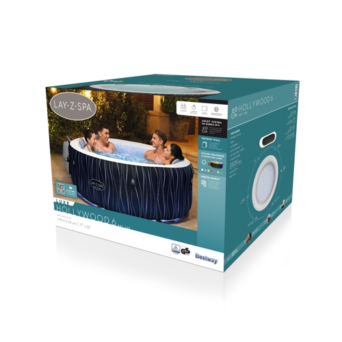 Спа-бассейн Bestway Hollywood Luxe 1.9x0.66 908 л - фото 10