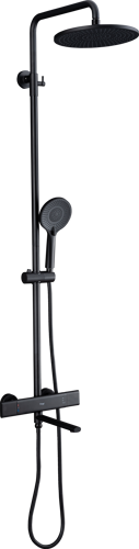Душевая система Frap Arne F25204-6 с термостатом 3 режима цвет черный