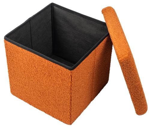 Пуф складной коричневый 38x38 см - фото 4