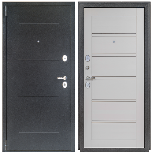 Дверь входная металлическая Легда 28 98x205 см левая серое дерево