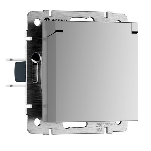 Розетка Werkel W1171206 серебряная