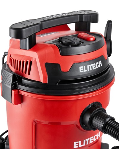 Пылесос строительный Elitech ПС 12-20А, 1200 Вт, 20 л - фото 9