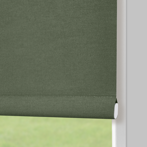 Штора рулонная блэкаут KREAFORTA Karelia 120x175 см зеленая - фото 6