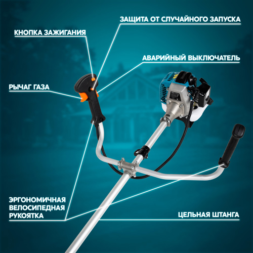 Триммер бензиновый Oasis TB-2900N Вт N 3.8 л.с. - фото 8