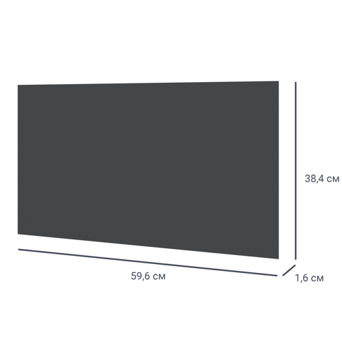 Дверь для шкафа Лион 59.6x38x1.6 см ЛДСП цвет графит - фото 2