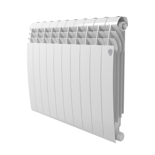 Радиатор секционный Royal Thermo BiLiner B 500/87 10 секций боковое подключение биметалл белый