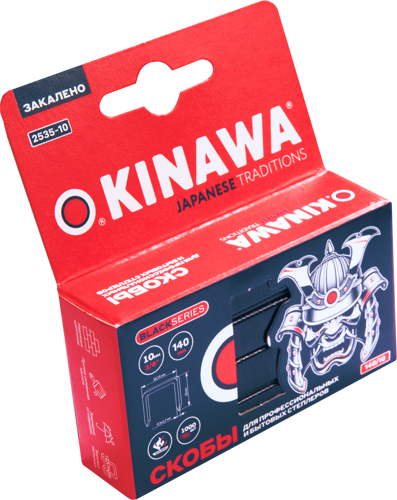 Скобы Okinawa тип 140 10 мм, 1000 шт. - фото 3