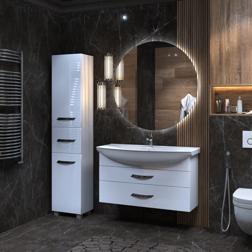 Зеркало для ванной Vigo Moss Classic Led с подсветкой 110 см круглое - фото 2