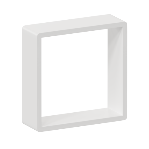 Полка настенная Spaceo 20x20 см/24x24 см/28x28 см МДФ цвет белый 3 шт - фото 4