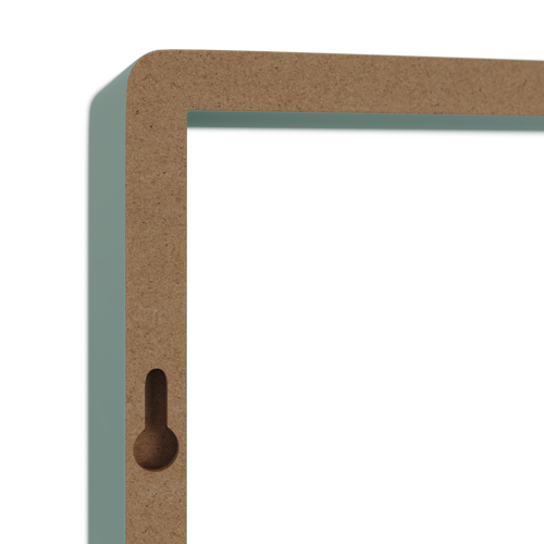 Полка настенная Spaceo 20x20 см/24x24 см/28x28 см МДФ цвет зеленый 3 шт - фото 7