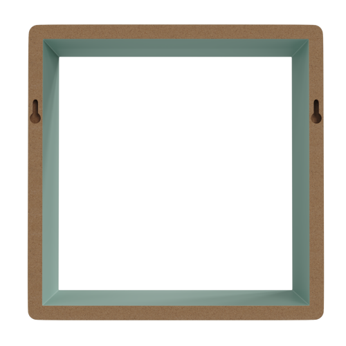 Полка настенная Spaceo 20x20 см/24x24 см/28x28 см МДФ цвет зеленый 3 шт - фото 8