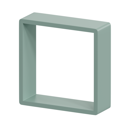Полка настенная Spaceo 20x20 см/24x24 см/28x28 см МДФ цвет зеленый 3 шт - фото 5
