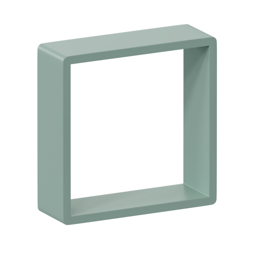 Полка настенная Spaceo 20x20 см/24x24 см/28x28 см МДФ цвет зеленый 3 шт - фото 6