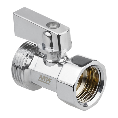 Кран шаровой прямой MPF DN15 PN24 1/2"x3/4" ВР/НР латунь ручка флажок - фото 2