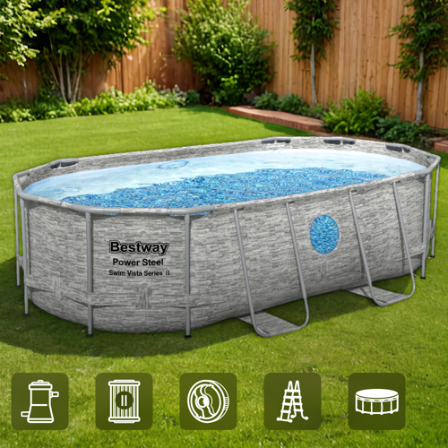 Бассейн каркасный Bestway 56714 BW 427x250x100 см 7250 л
