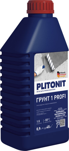 Грунтовка концентрат Plitonit Profi прозрачная 0.9 кг