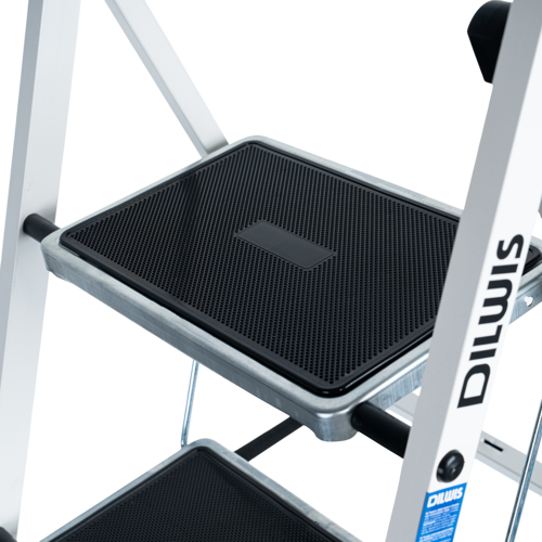 Стремянка стальная DILWIS 4 ступени 511-4LM, максимальная нагрузка 150 кг - фото 4