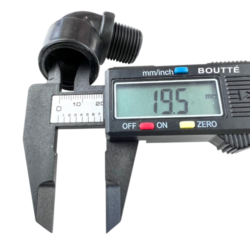 Угол пластиковый BOUTTE 1/2" наружная-внутренняя резьба - фото 8