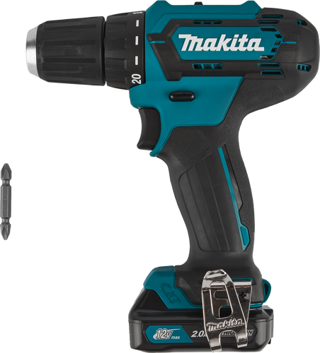 Дрель-шуруповерт аккумуляторная Makita DF333DWAE, 12 В Li-ion, 2 Ач - фото 7