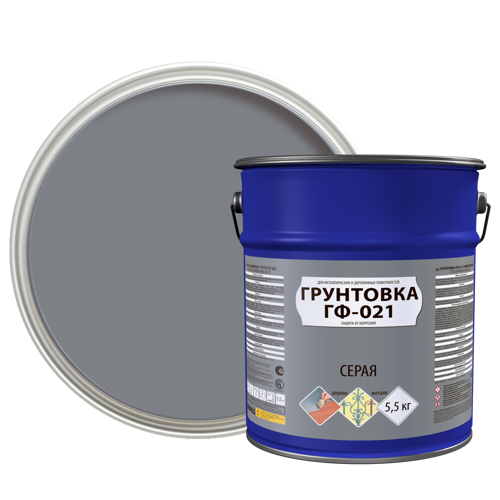 Грунтовка для сухих помещений Empils ГФ-021 Л серая 5.5 кг