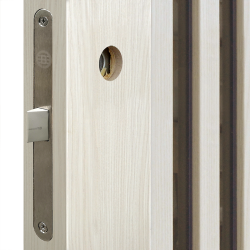 Дверь межкомнатная глухая Artens Дукато 80x200 см Hardflex цвет бора с замком и петлями - фото 5