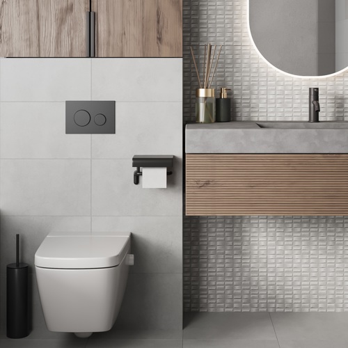 Настенная плитка Шахтинская Плитка Урбан верх 01 25x40 см 1.4 м² цвет серый