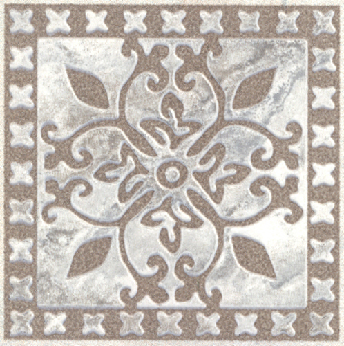 Вставка напольная Kerama Marazzi Престон AD/A697/SG1506N 7.7x7.7 см матовая цвет светло-серый