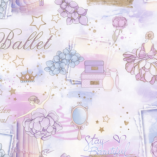 Обои флизелиновые Palitra Home Ballet розовые 1.06 м 71905-65 - фото 3