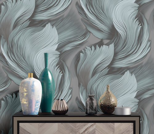 Обои флизелиновые Victoria Stenova Well зеленые 1.06 м VS589435 - фото 5